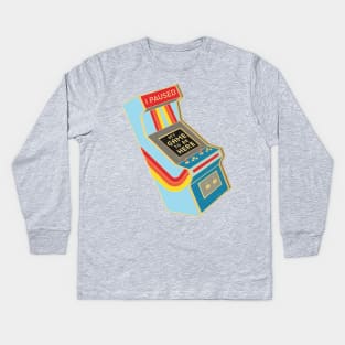 I Paused My Game to Be Here Kids Long Sleeve T-Shirt